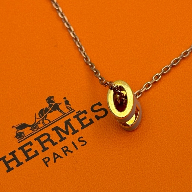Hermes 奶茶色POP H項鍊-3