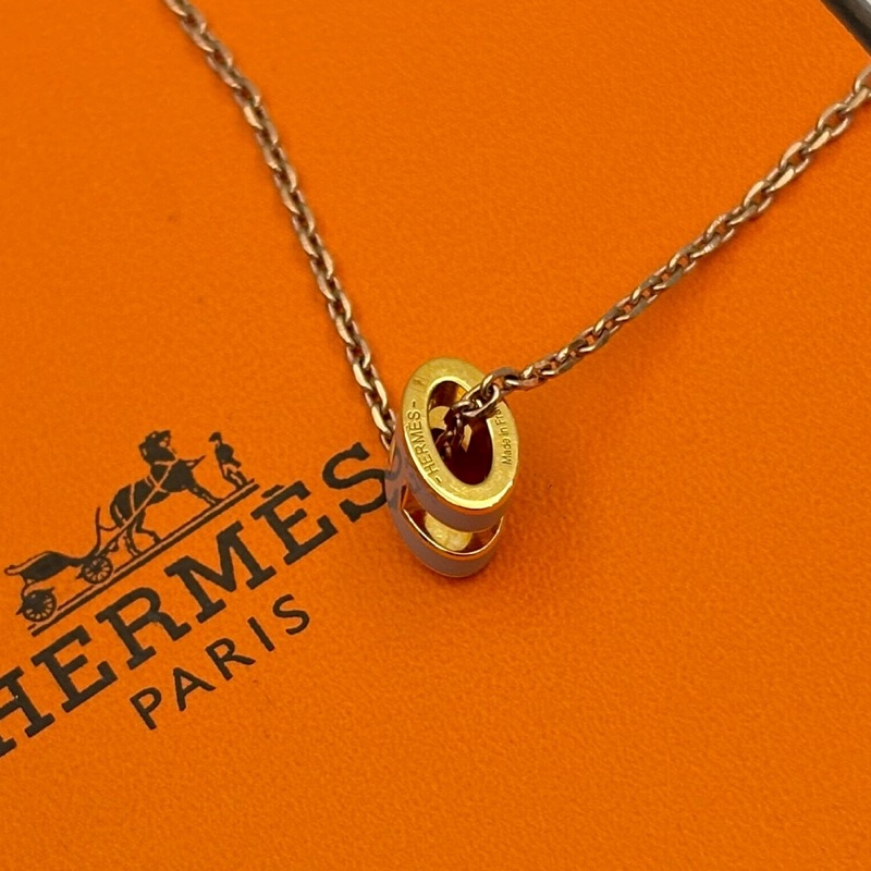 Hermes 奶茶色POP H項鍊-4