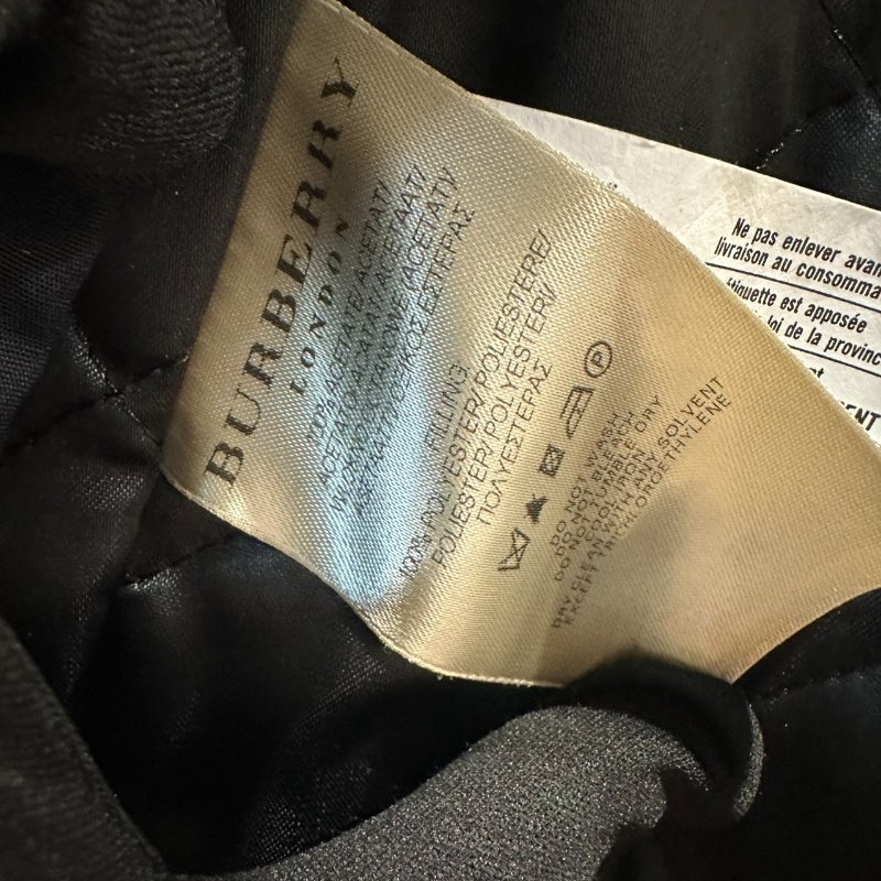 【美收精品】BURBERRY 黑色長版亮面風衣外套 4-122【隔月月中將轉賣至日本 上架期限30天】-5