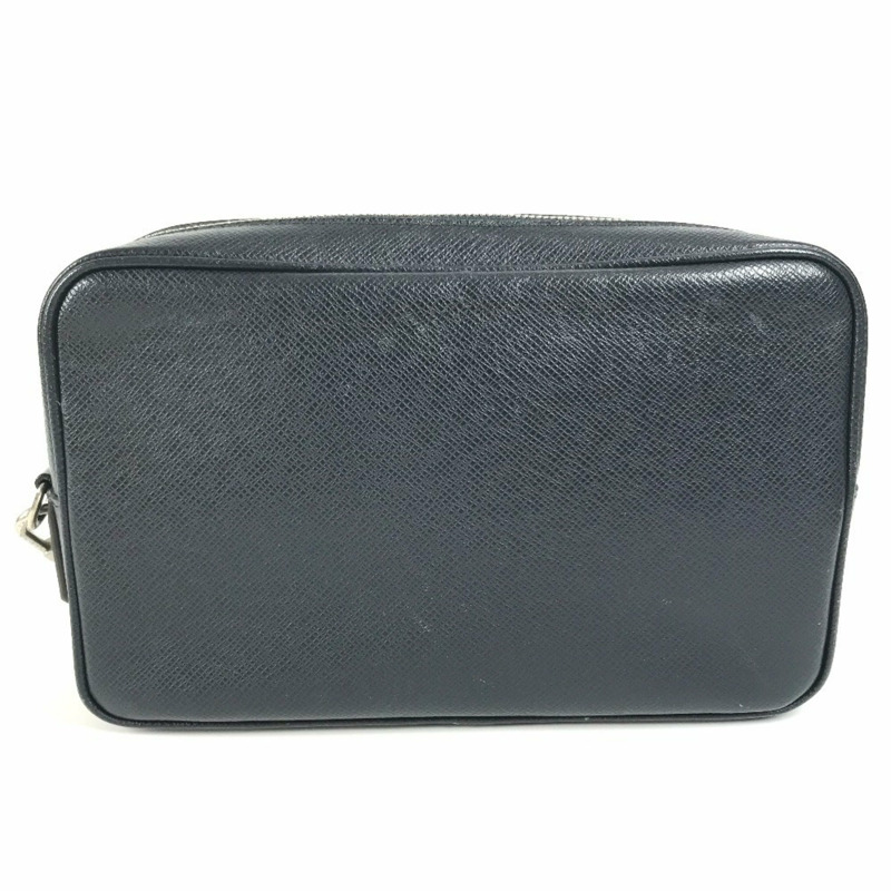 LOUIS VUITTON M33423 Taiga Pochette Kasai 手拿包,附肩帶,皮革,男女通用,海軍藍,海軍藍-1