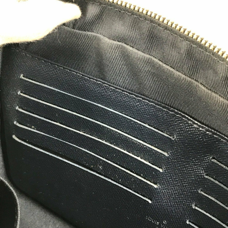 LOUIS VUITTON M33423 Taiga Pochette Kasai 手拿包,附肩帶,皮革,男女通用,海軍藍,海軍藍-13
