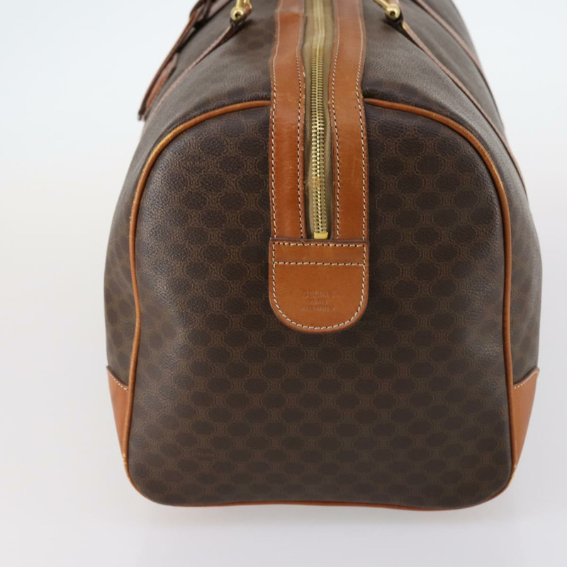 【日本直送】CELINE Macadam 帆布波士頓包 PVC 皮革棕金色正品 135340-2