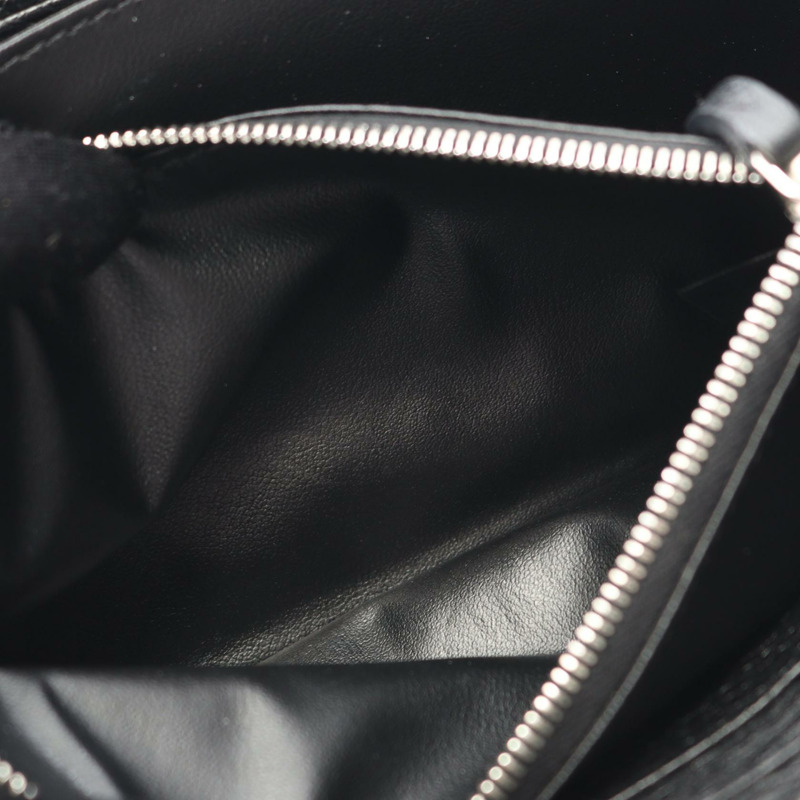 FENDI Selleria Around 拉鍊長錢包 皮夾 皮革 黑色 二手 男女通用-6