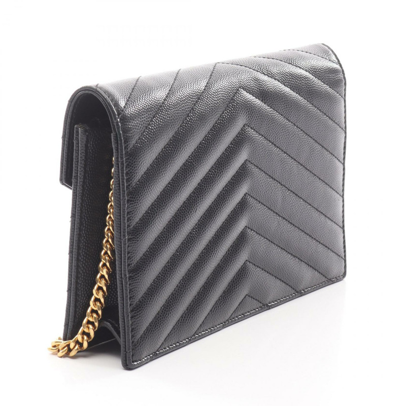 SAINT LAURENT PARIS Monogram 信封鏈條單肩斜背包 393953 二手-1