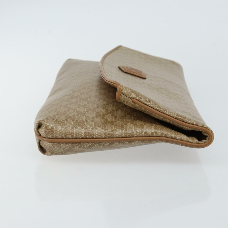 【日本直送】CELINE Macadam 帆布手拿包 PVC 米金色正品 gh759-2