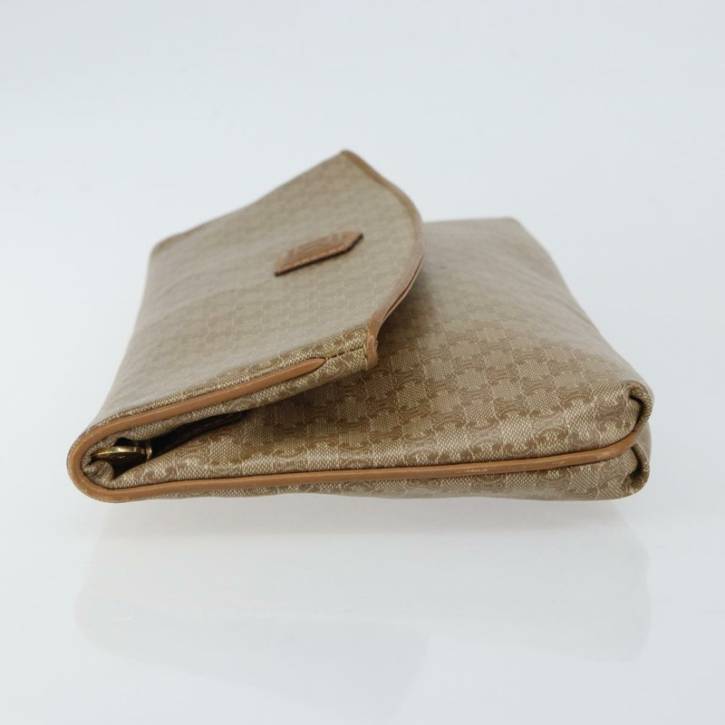 【日本直送】CELINE Macadam 帆布手拿包 PVC 米金色正品 gh759-3