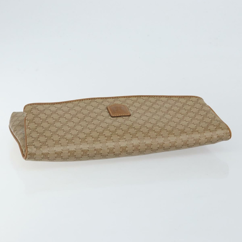 【日本直送】CELINE Macadam 帆布手拿包 PVC 米金色正品 gh759-4