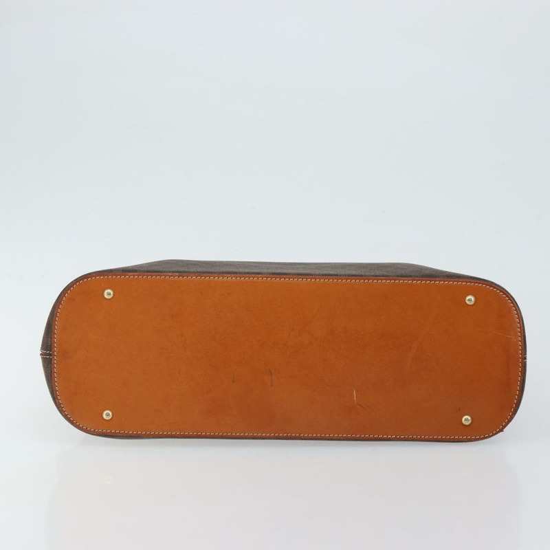 【日本直送】CELINE Macadam 帆布手提包 PVC 皮革棕金色正品 mr1512-4