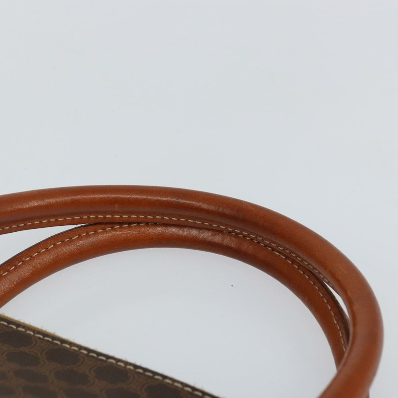 【日本直送】CELINE Macadam 帆布手提包 PVC 皮革棕金色正品 mr1512-7