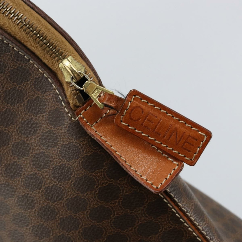 【日本直送】CELINE Macadam 帆布手提包 PVC 皮革棕金色正品 mr1512-9