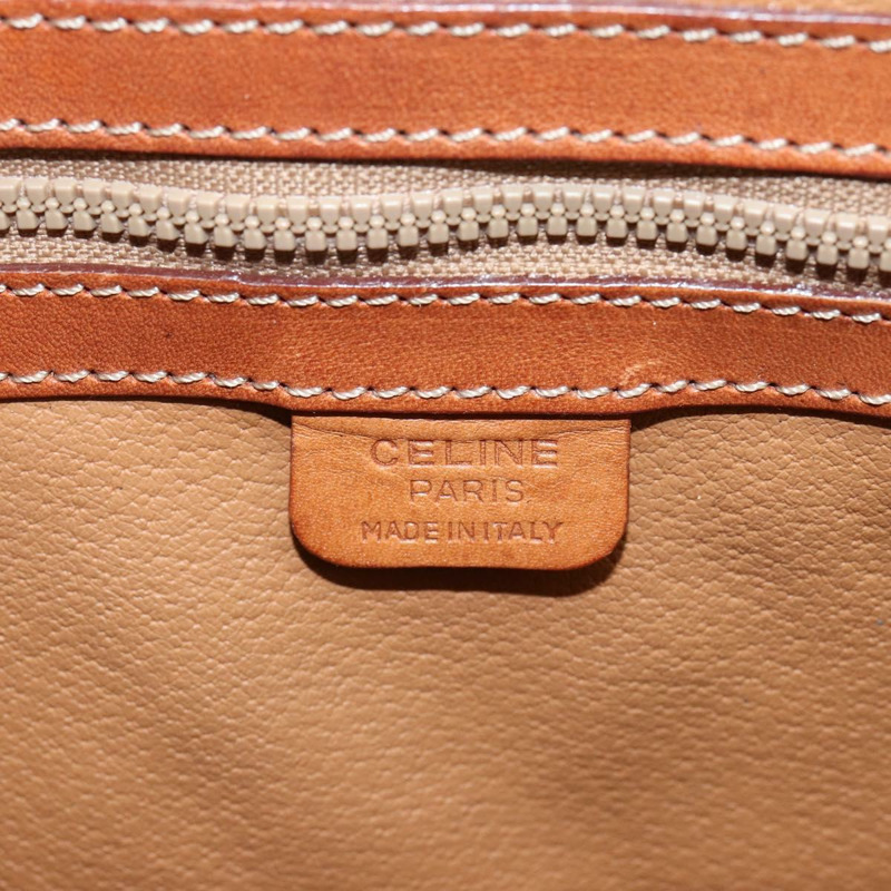 【日本直送】CELINE Macadam 帆布手提包 PVC 皮革棕金色正品 mr1512-16