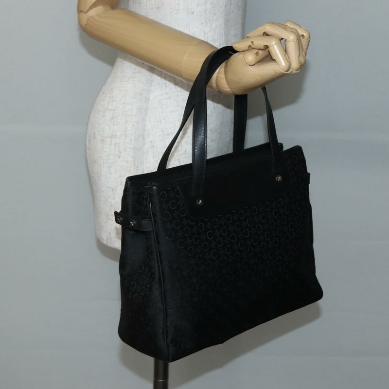 【日本直送】CELINE C Macadam 帆布手袋 黑色銀色正品 gh998-22