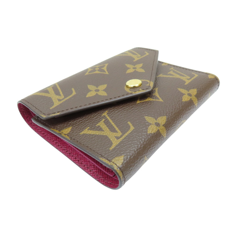 棕色 原花帆布 Victorine 三折短夾 M41938【LOUIS VUITTON LV 路易威登】 M41938-2