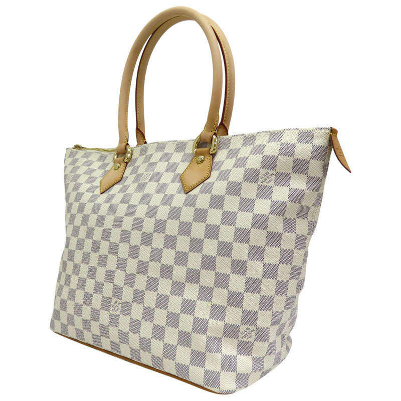 白色 棋盤格帆布 Saleya MM 肩背包 N51185【LOUIS VUITTON LV 路易威登】 N51185-2