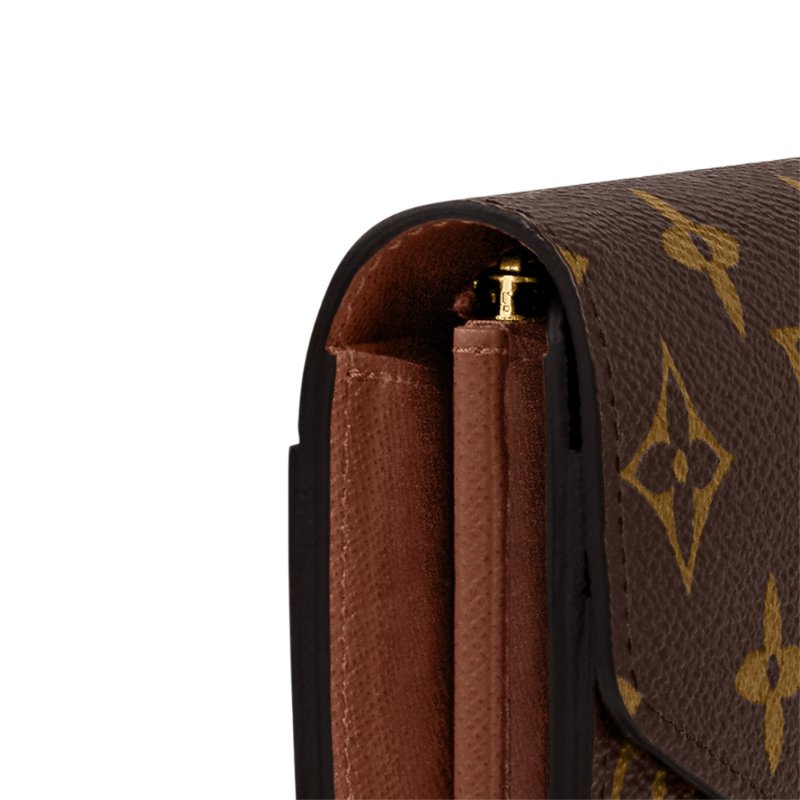 Louis Vuitton LV 路易威登 Sarah 新版經典老花釦式長夾/手拿包 M60531-1