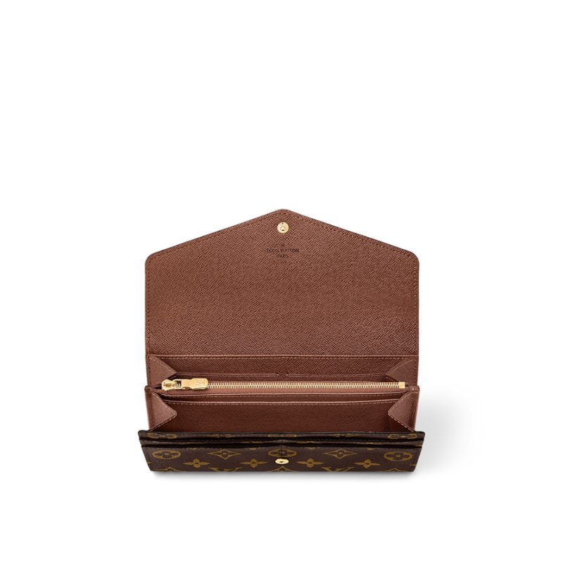 Louis Vuitton LV 路易威登 Sarah 新版經典老花釦式長夾/手拿包 M60531-3