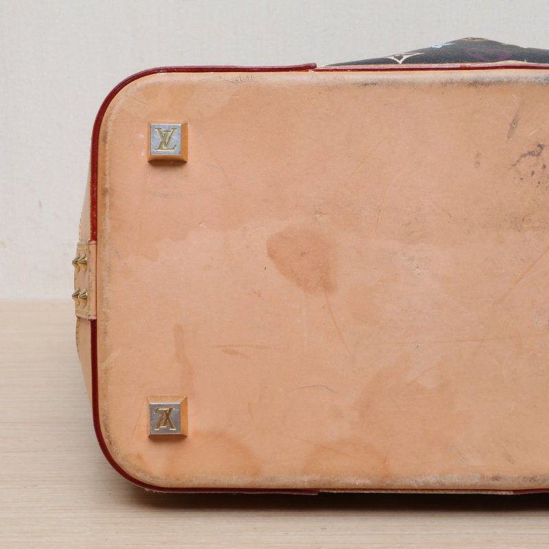 LOUIS VUITTON 中古蝴蝶結單肩托特包黑三彩PVC金扣2011肩背包-2