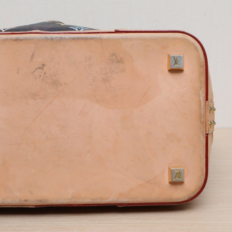 LOUIS VUITTON 中古蝴蝶結單肩托特包黑三彩PVC金扣2011肩背包-3
