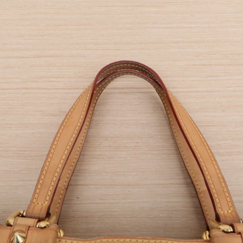 LOUIS VUITTON 中古蝴蝶結單肩托特包黑三彩PVC金扣2011肩背包-4