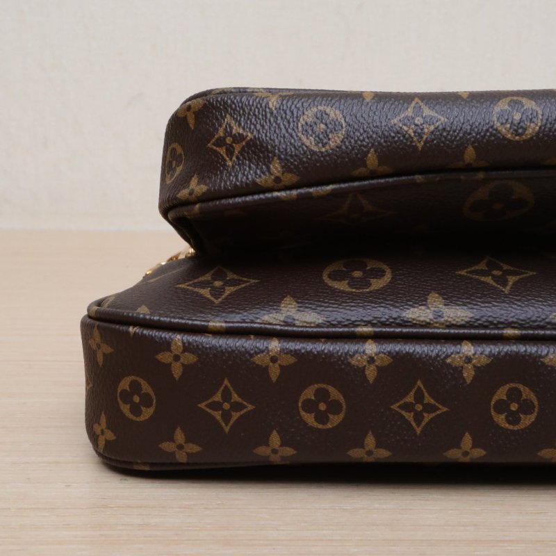 LOUIS VUITTON MultiPochetteAccessoires五合一粉肩帶老花PVC2020肩背包-2