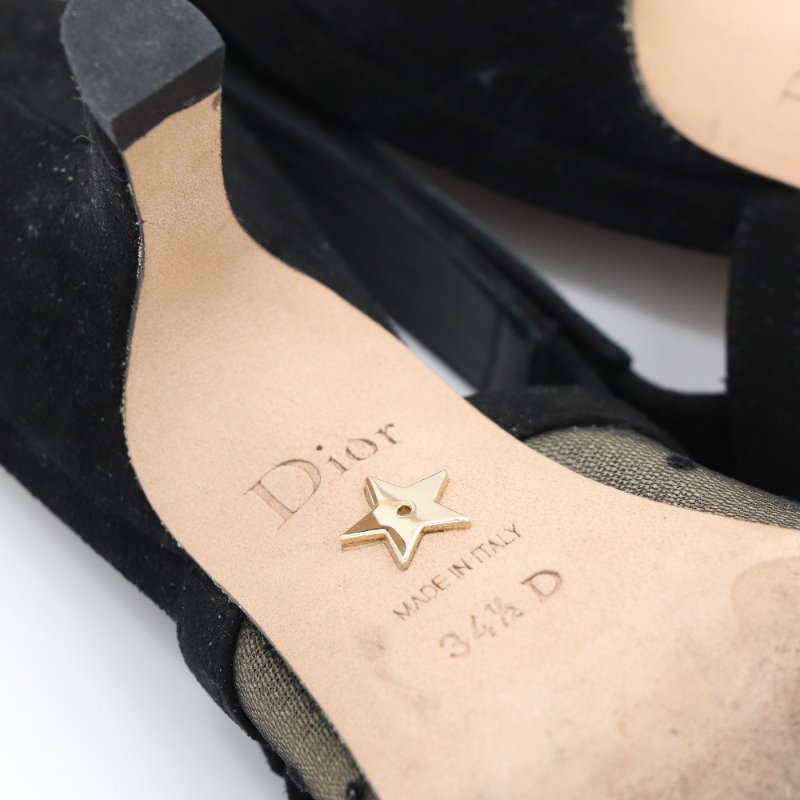 Dior 迪奧 黑色 波點 J'Adior 蕾絲 蝴蝶結 小貓根 EU34 1/2-7