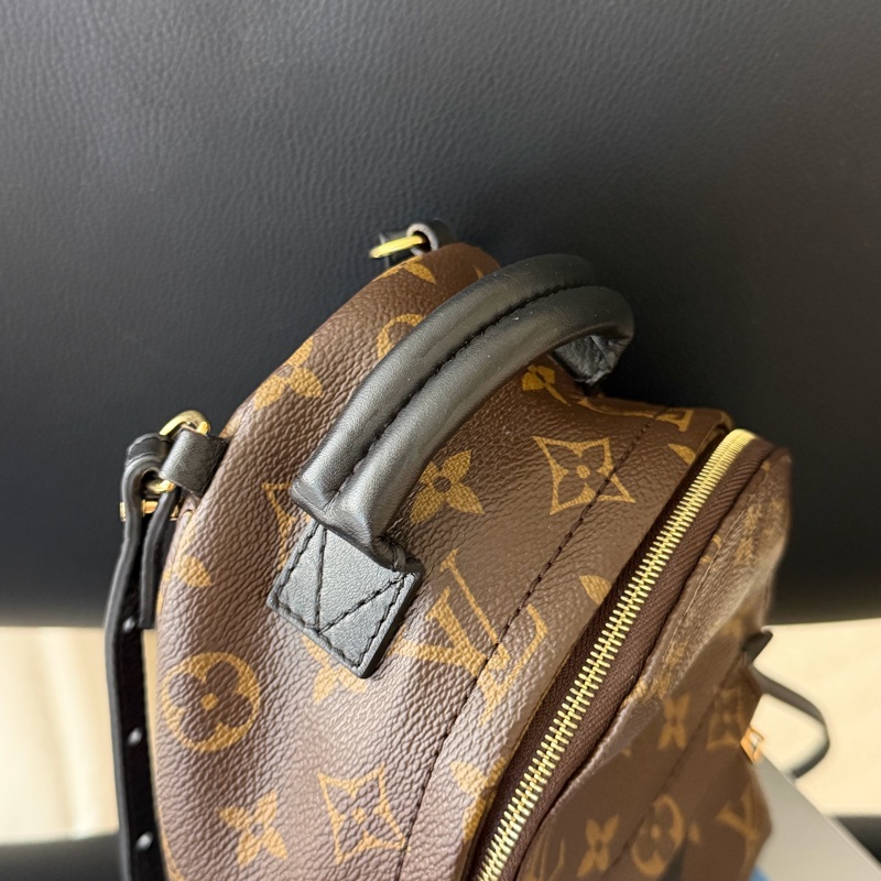 LV 小書包 後背包 老花 新款拉鍊 palm spring mini-4