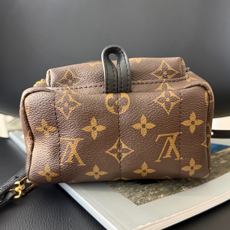 LV 小書包 後背包 老花 新款拉鍊 palm spring mini-7