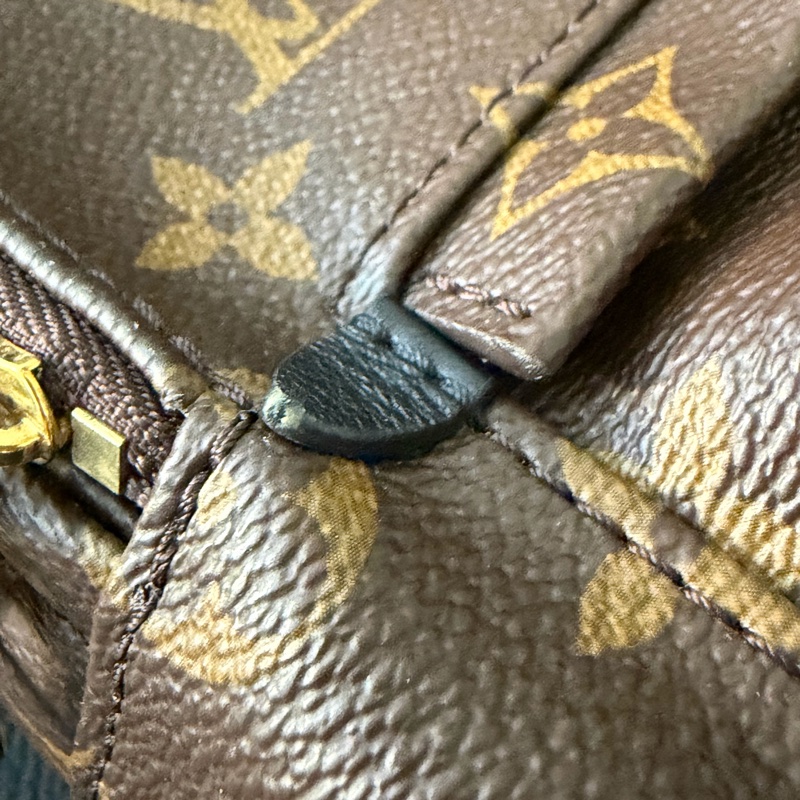 LV 小書包 後背包 老花 新款拉鍊 palm spring mini-9