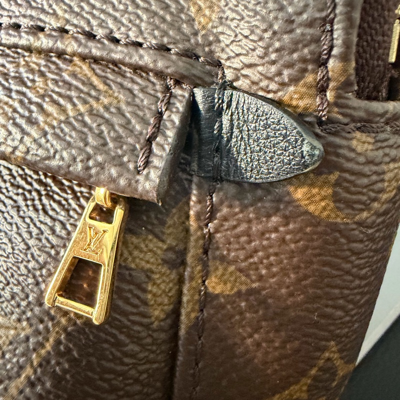 LV 小書包 後背包 老花 新款拉鍊 palm spring mini-13