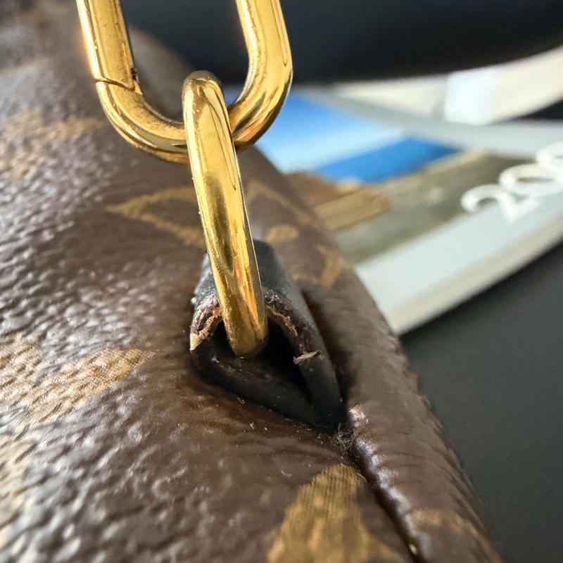 LV 小書包 後背包 老花 新款拉鍊 palm spring mini-18