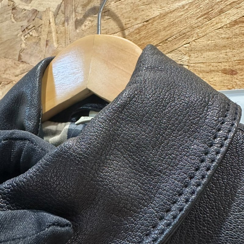 【美收精品】BURBERRY 黑色皮衣 4-150【隔月月中將轉賣至日本 上架期限30天】-2