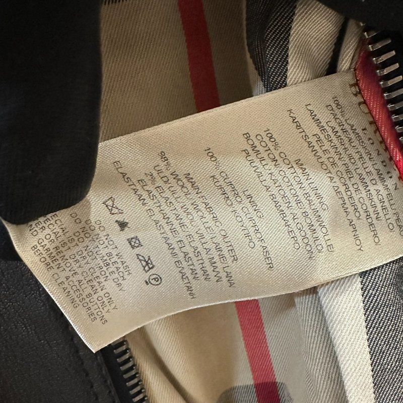 【美收精品】BURBERRY 黑色皮衣 4-150【隔月月中將轉賣至日本 上架期限30天】-5