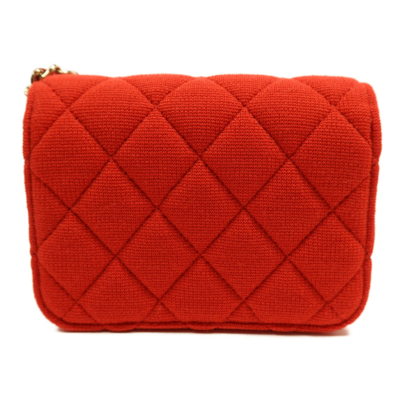 CHANEL 帆布Chain Shoulder Bag金扣鏈帶肩背袋-1