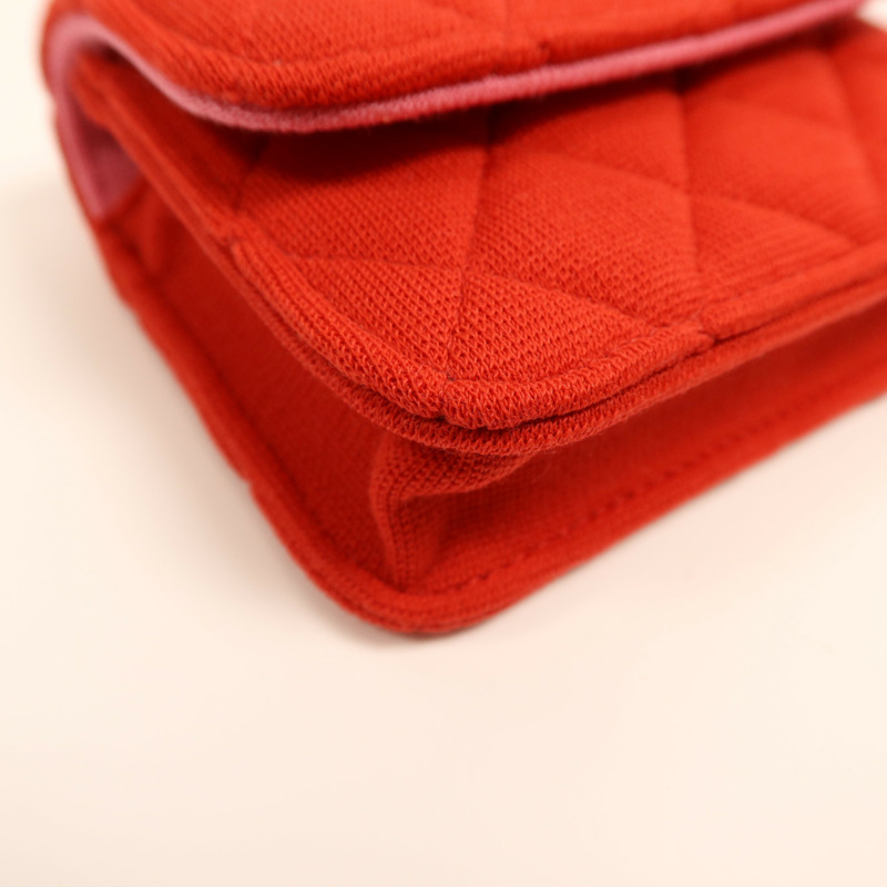 CHANEL 帆布Chain Shoulder Bag金扣鏈帶肩背袋-5