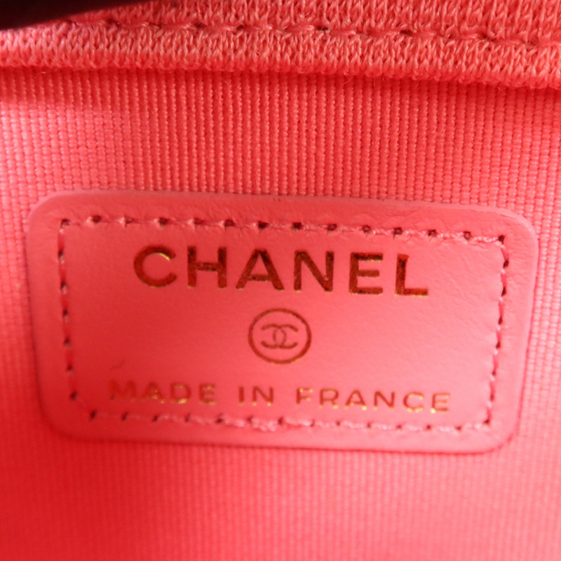 CHANEL 帆布Chain Shoulder Bag金扣鏈帶肩背袋-10