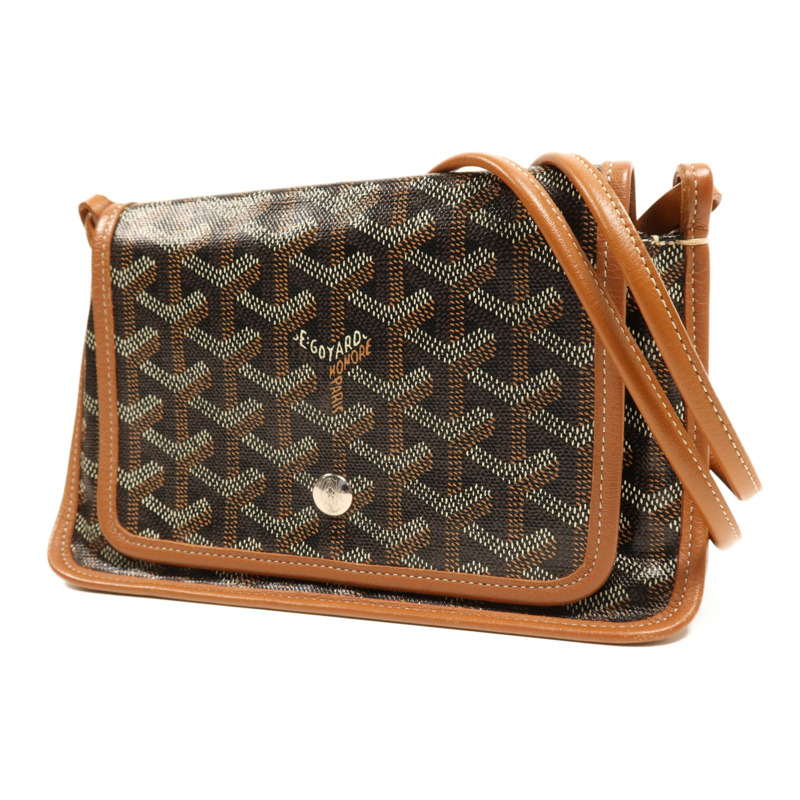 GOYARD 塗層帆布Plumet銀扣肩背袋-2