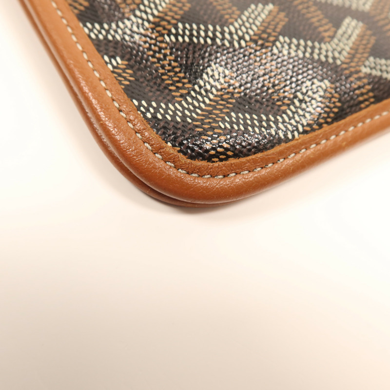 GOYARD 塗層帆布Plumet銀扣肩背袋-8