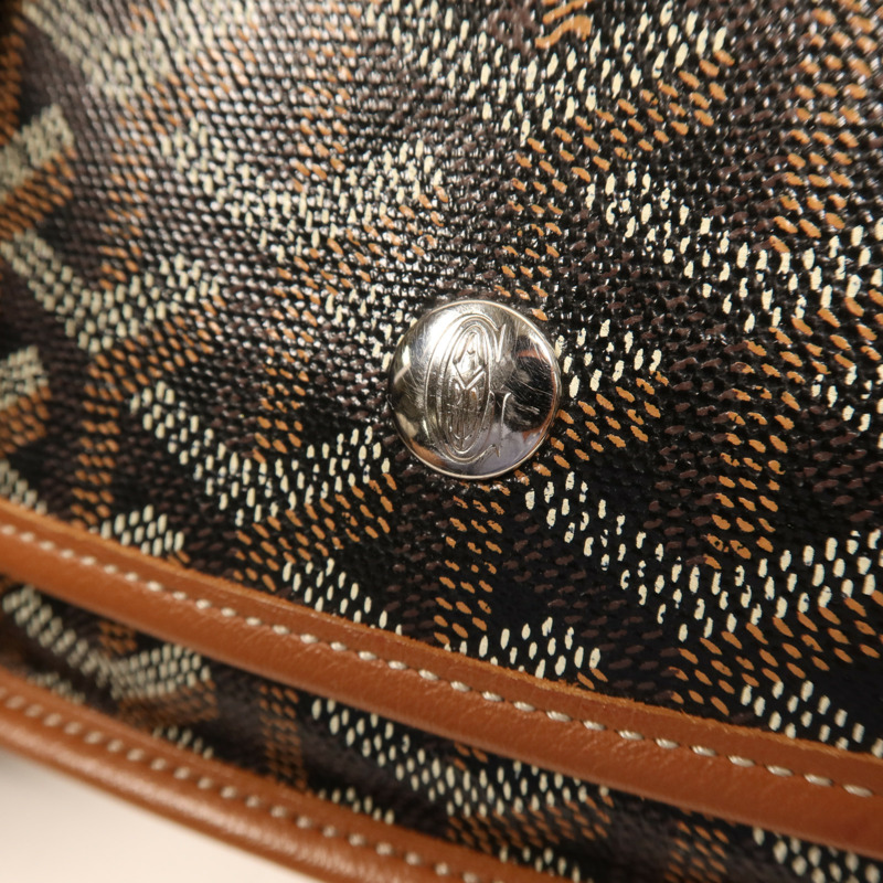 GOYARD 塗層帆布Plumet銀扣肩背袋-9