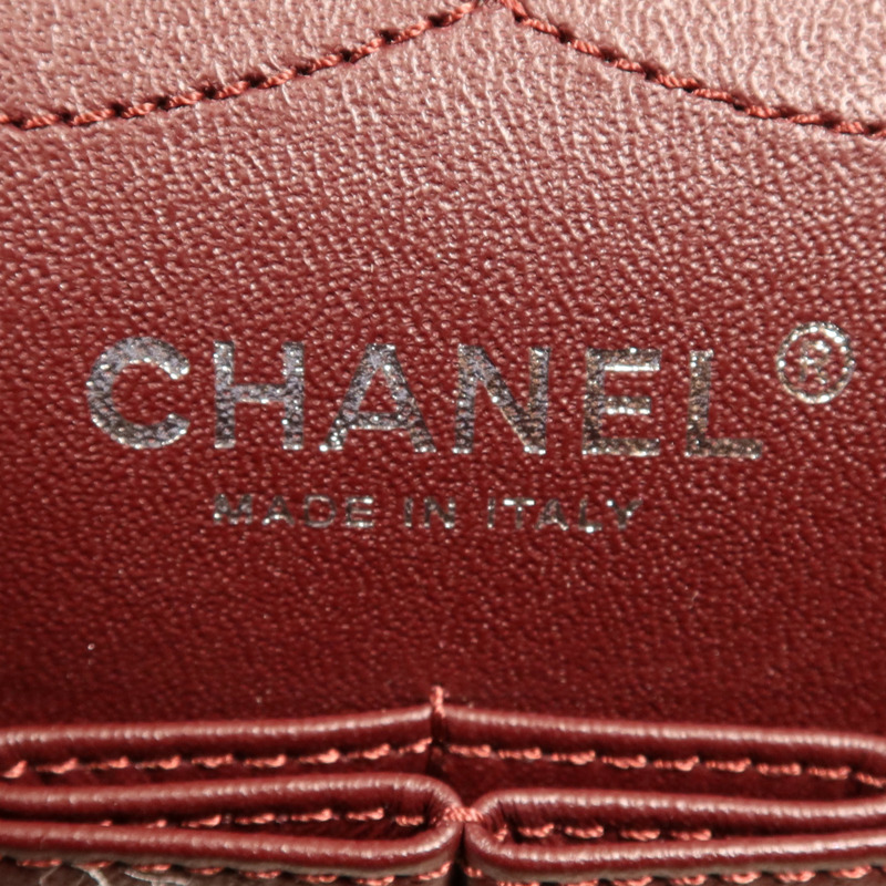 CHANEL 牛皮皮革2.55銀扣鏈帶肩背袋-14