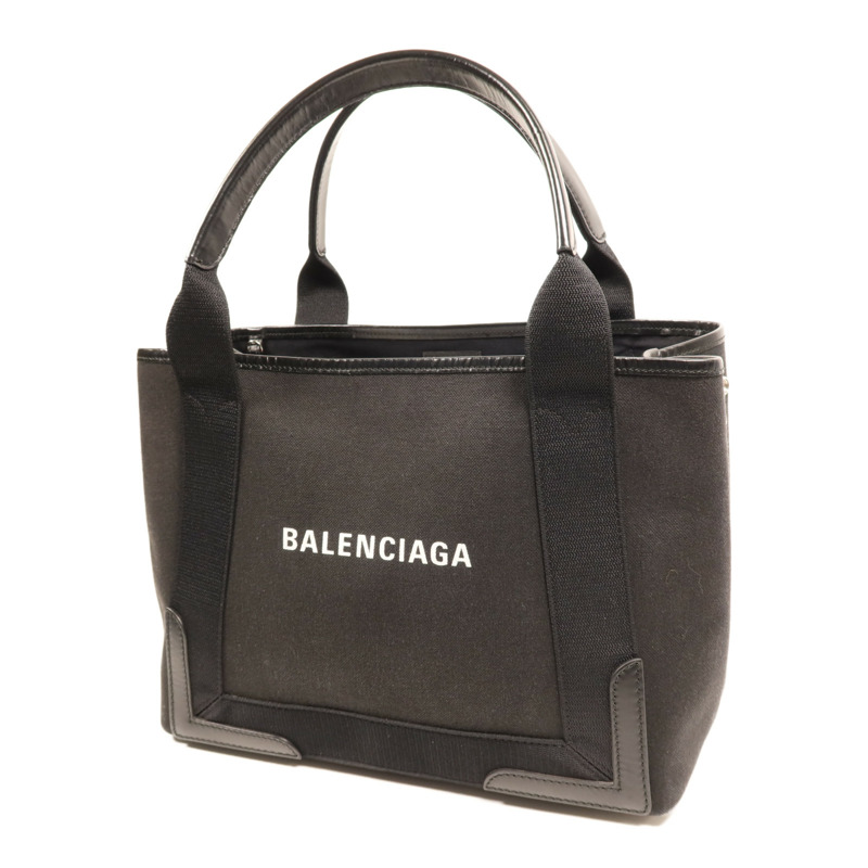 BALENCIAGA 帆布Tote Bag銀扣手挽袋-2