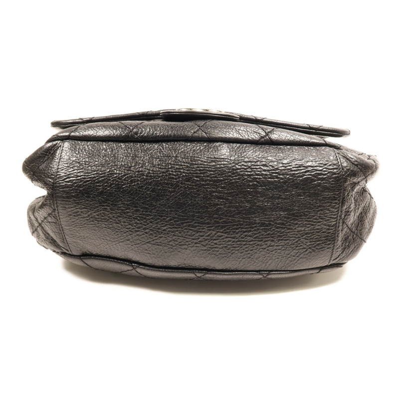 CHANEL 牛皮皮革Shoulder Bag銀扣肩背袋-3