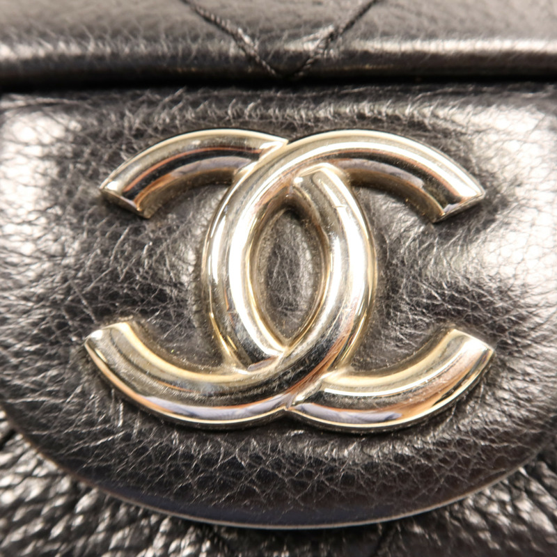 CHANEL 牛皮皮革Shoulder Bag銀扣肩背袋-11