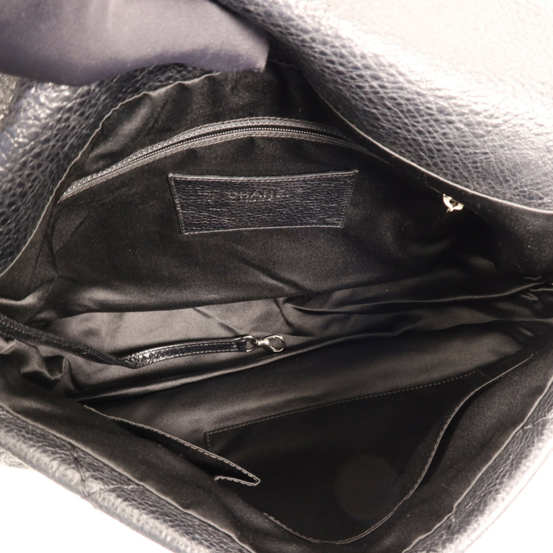 CHANEL 牛皮皮革Shoulder Bag銀扣肩背袋-14