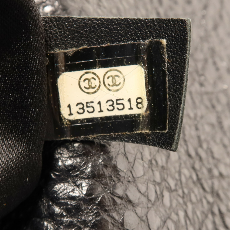 CHANEL 牛皮皮革Shoulder Bag銀扣肩背袋-16