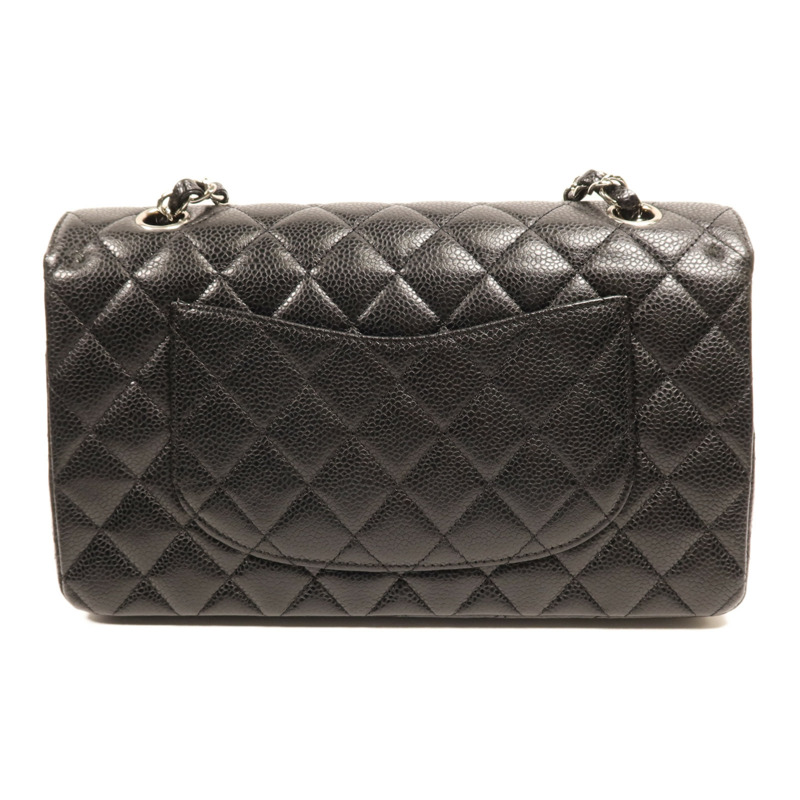 CHANEL 牛皮皮革Classic 25銀扣鏈帶肩背袋-1