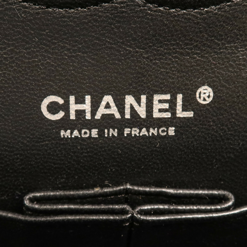 CHANEL 牛皮皮革Classic 25銀扣鏈帶肩背袋-11