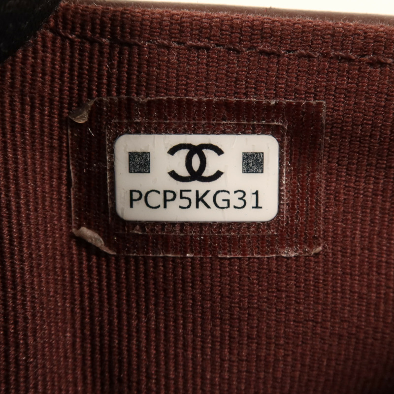 CHANEL 牛皮皮革Medium Wallet銀扣錢包-7