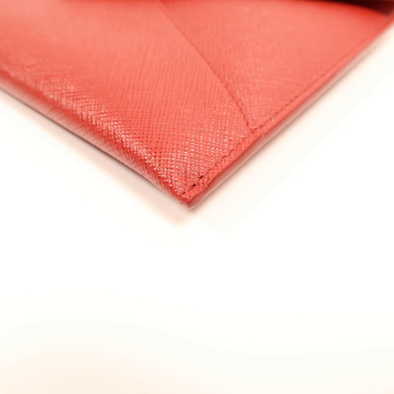PRADA 牛皮皮革Envelope Clutch Bag金扣手拿包-6