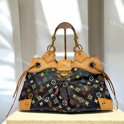 莉亞精品♡LV 黑三彩手提包 二手美包