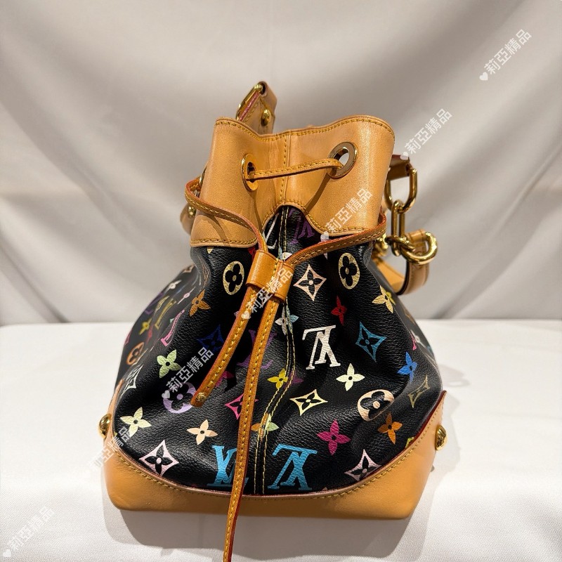 莉亞精品♡LV 黑三彩手提包 二手美包-6
